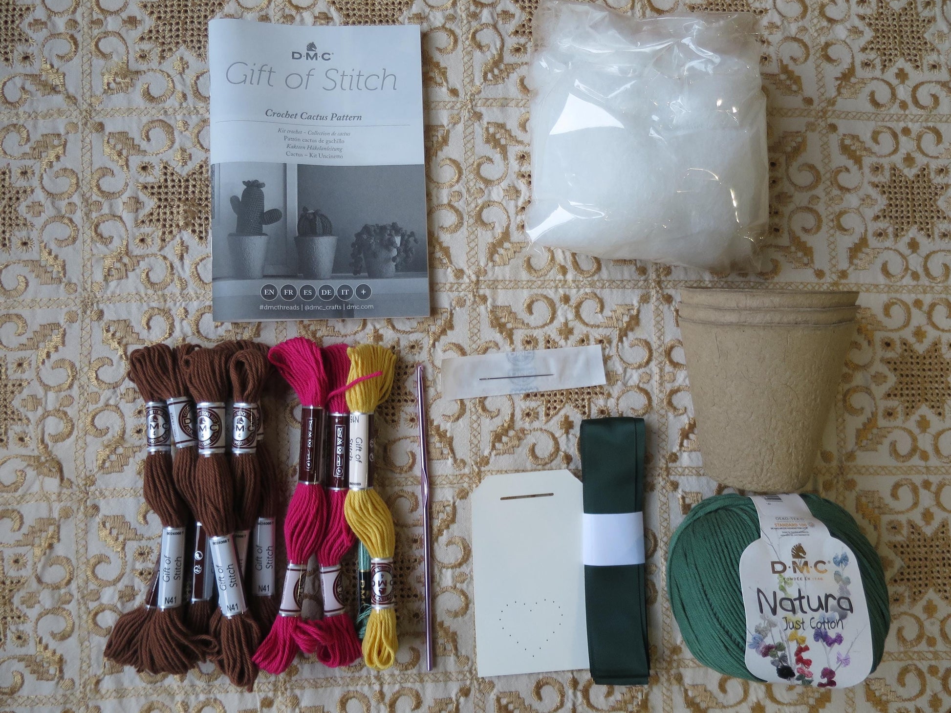 Crochet Cactus Kit- The Gift of Stitch DMC