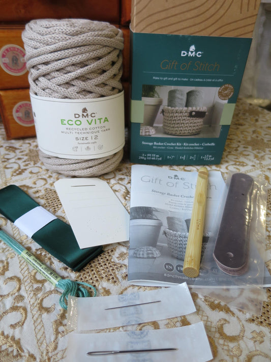 Crochet Storage Pot Kit- The Gift of Stitch DMC
