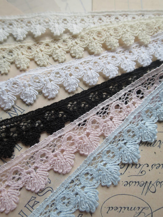 English Nottingham Lace- Bucks Fans- 1.8 cm