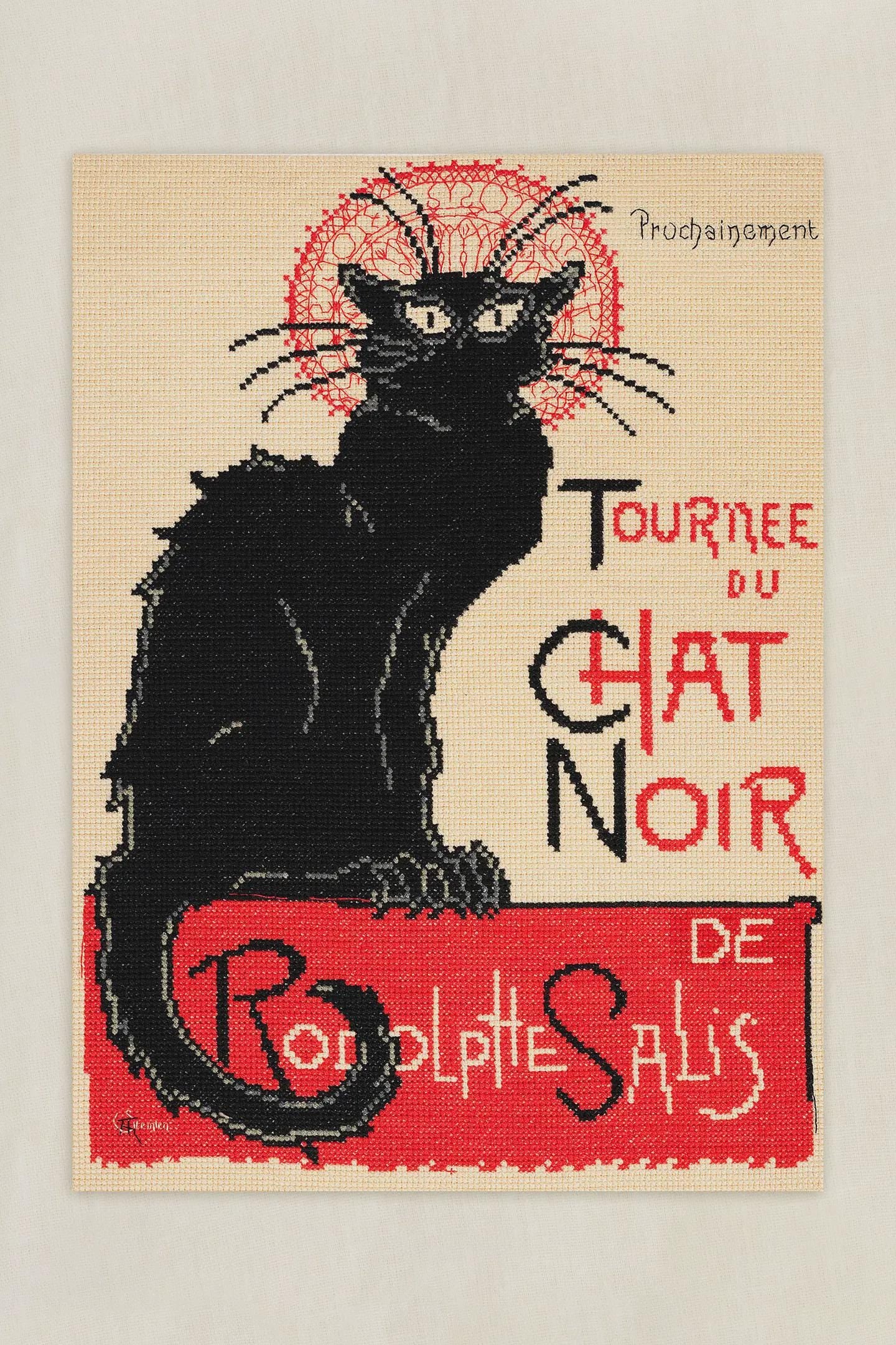 Tour of the Black Cat- Alexandre Steinlen- Cross Stitch kit