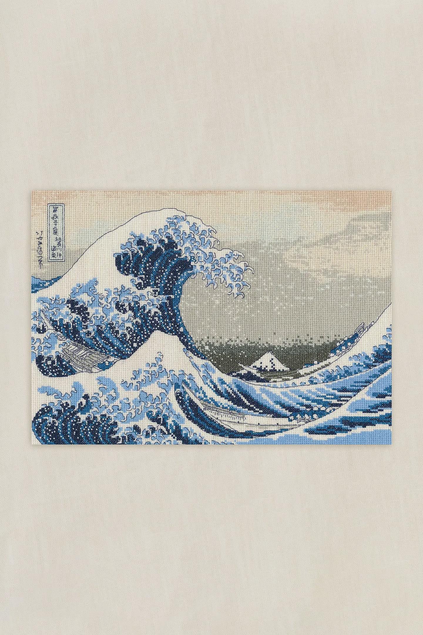 The Great Wave- Katsuhika Hokusai- DMC British Museum Cross Stitch kit