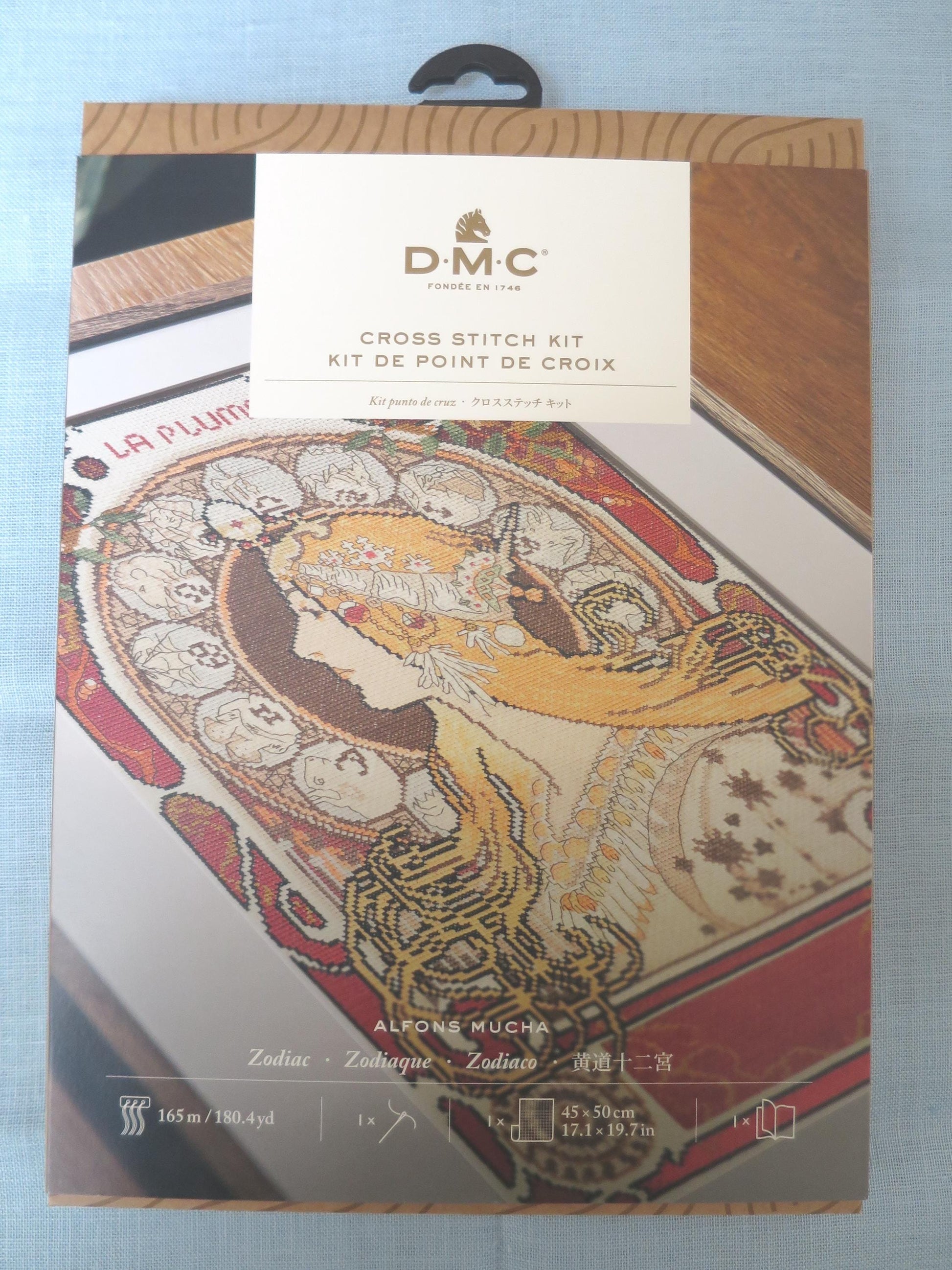 Zodiac- Alfons Mucha- DMC Cross Stitch kit