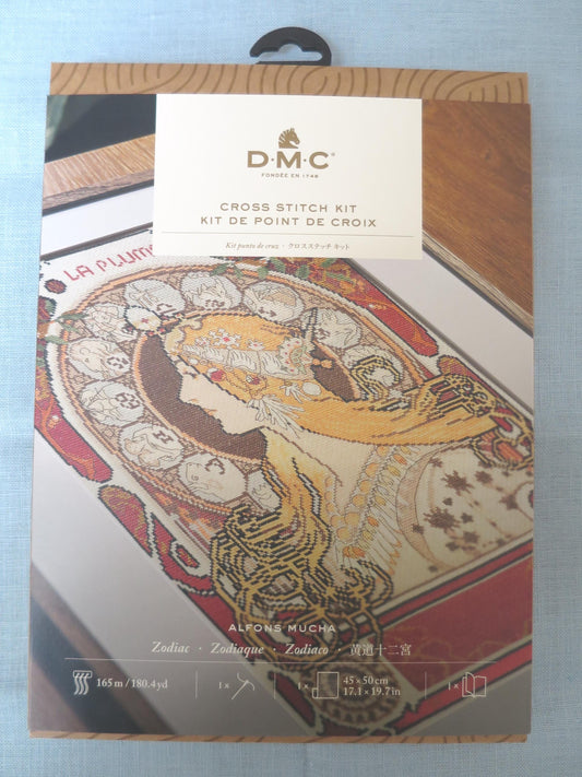 Zodiac- Alfons Mucha- DMC Cross Stitch kit