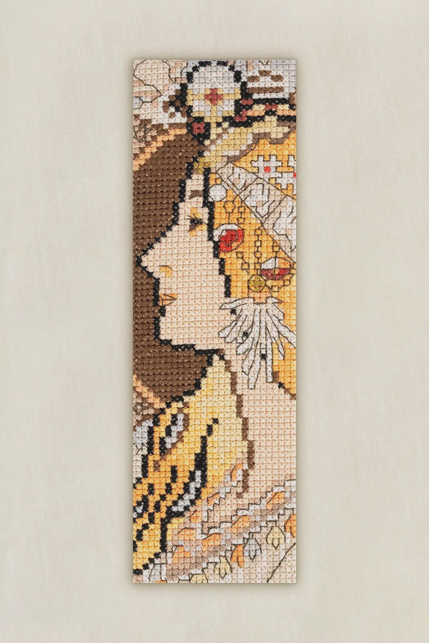 Zodiac- Alfons Mucha- DMC Cross Stitch Bookmark kit