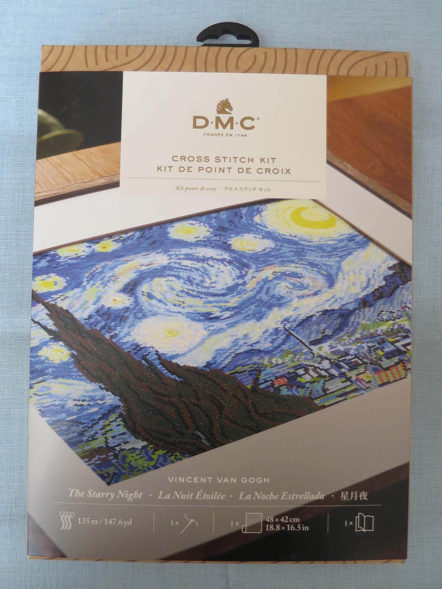 The Starry Night- Van Gogh- DMC Cross Stitch kit