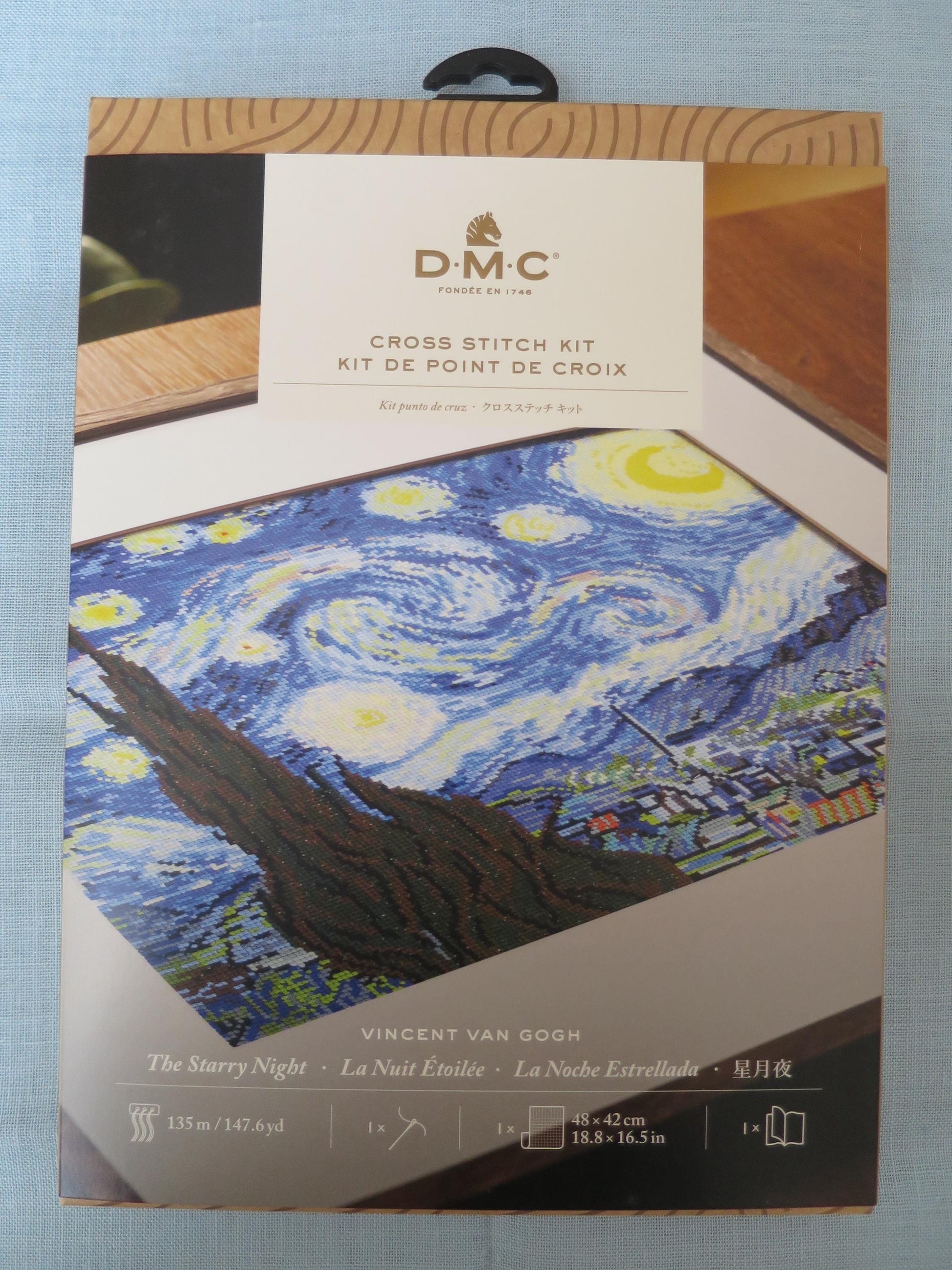 The Starry Night- Van Gogh- DMC Cross Stitch kit