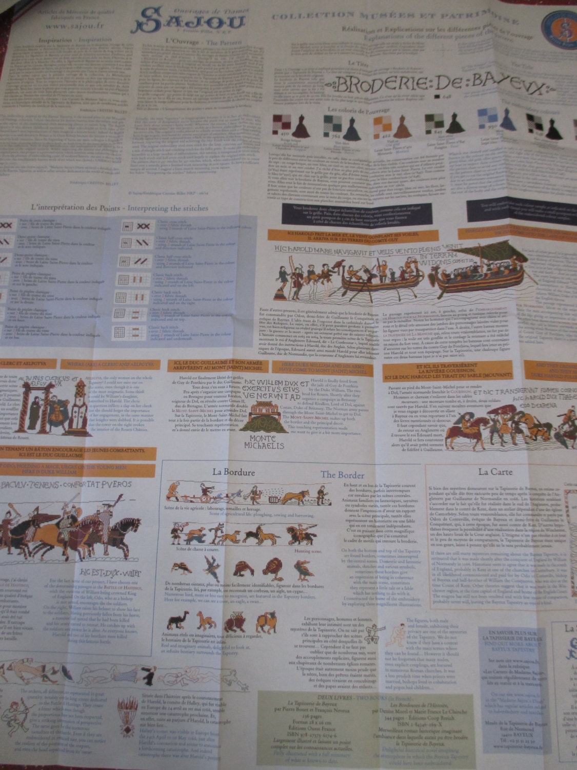 Sajou Museum & Heritage Large Cross Stitch Kit- The Bayeux Tapestry