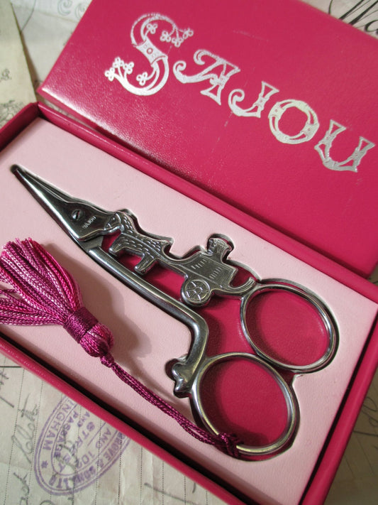 Sajou Boxed Woodmans Cart Hand Paired Embroidery Scissors