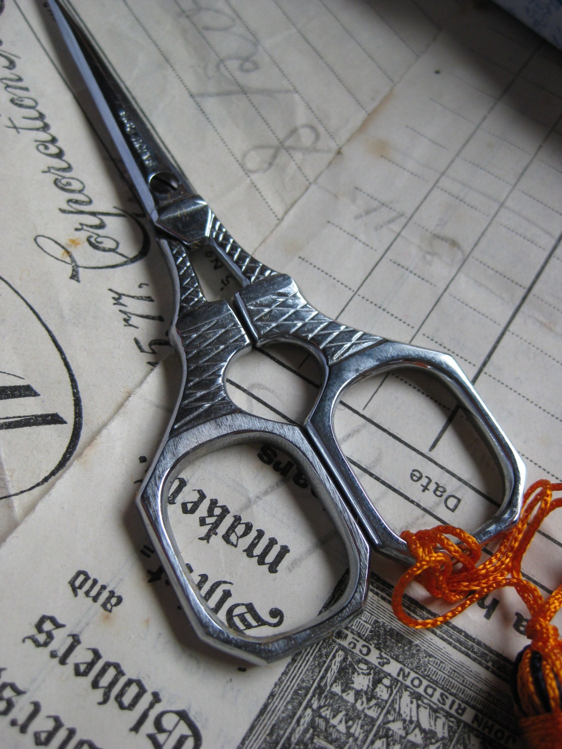 Sajou Eiffel Tower Hand Paired Chromed Embroidery Scissors