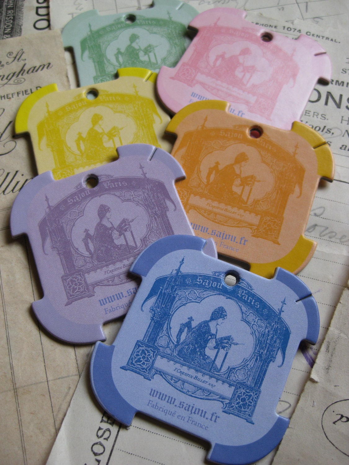 Sajou Thread Card Winders- Sajou Embroideress