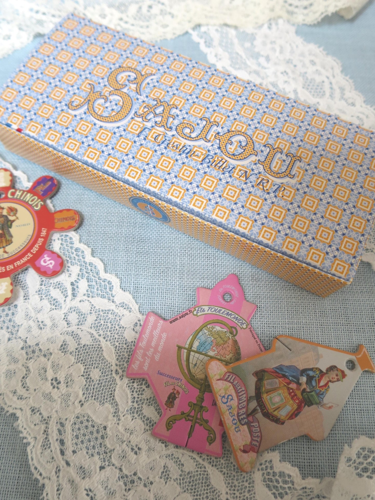 Sajou Boxed Woodmans Cart Hand Paired Embroidery Scissors