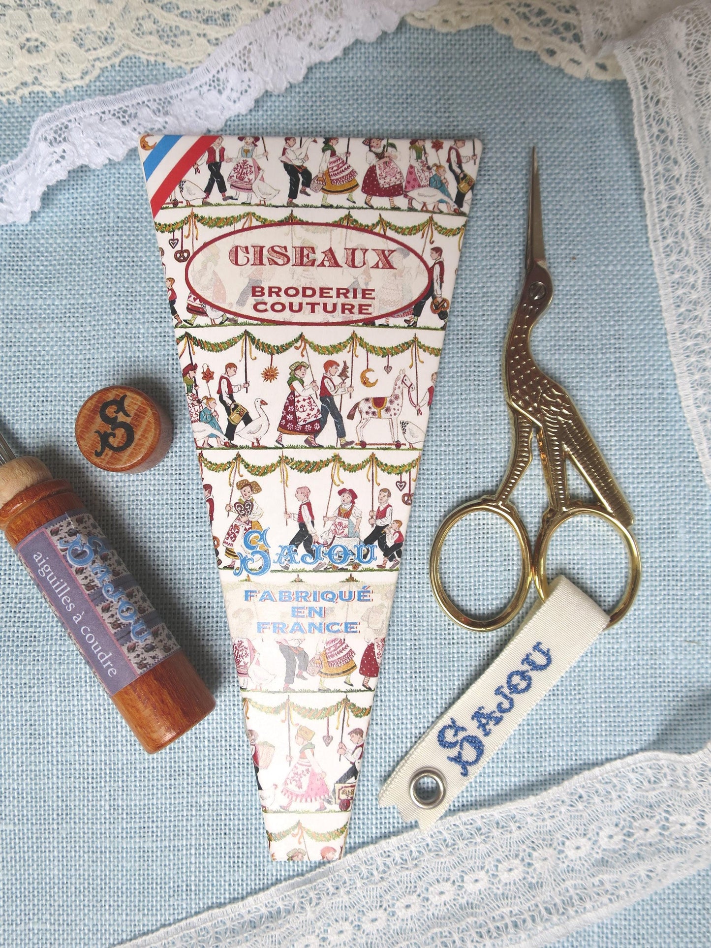 Sajou Small Gilded Stork Scissors