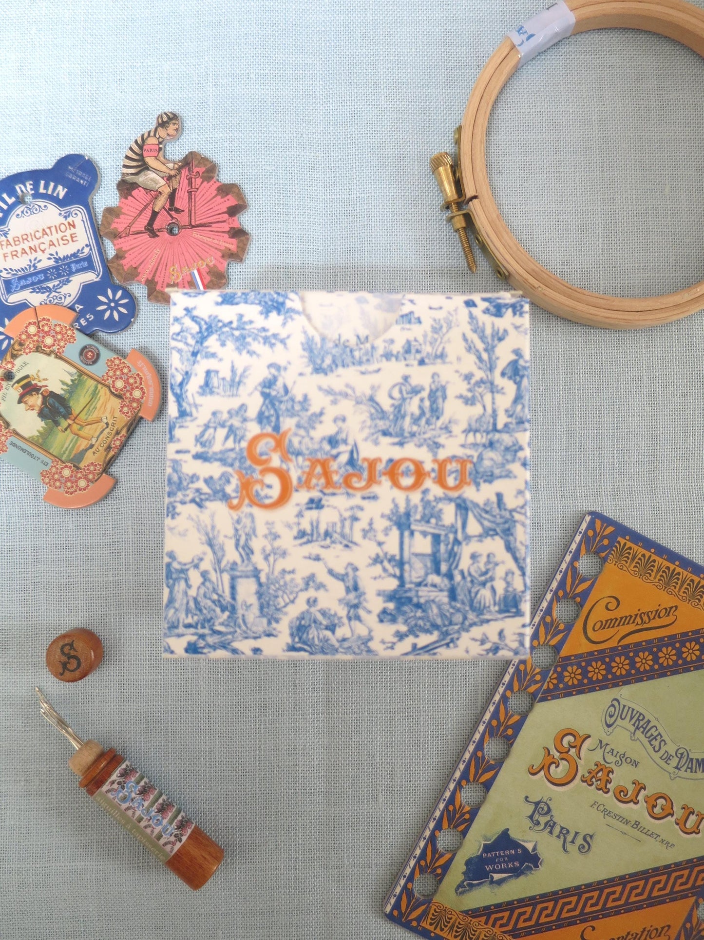 Sajou Pot to Embroider- Flowers
