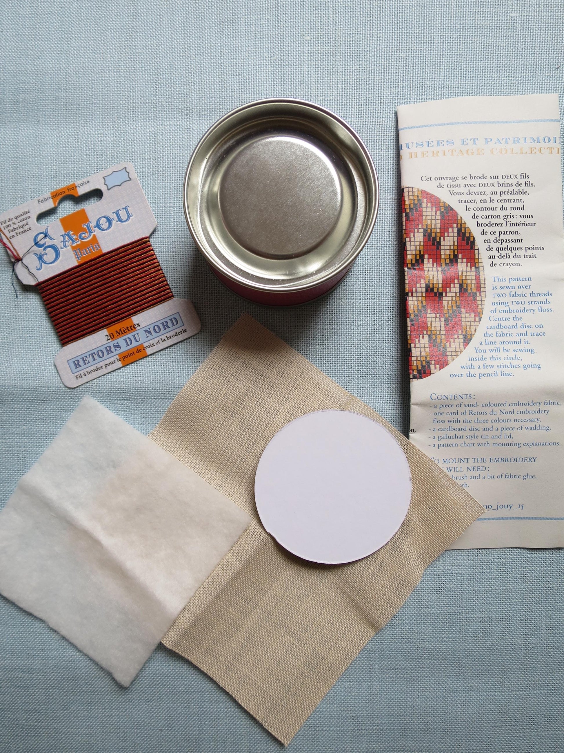 Sajou Cross Stitch Embroidery Kit- Red Mignonnette Pot