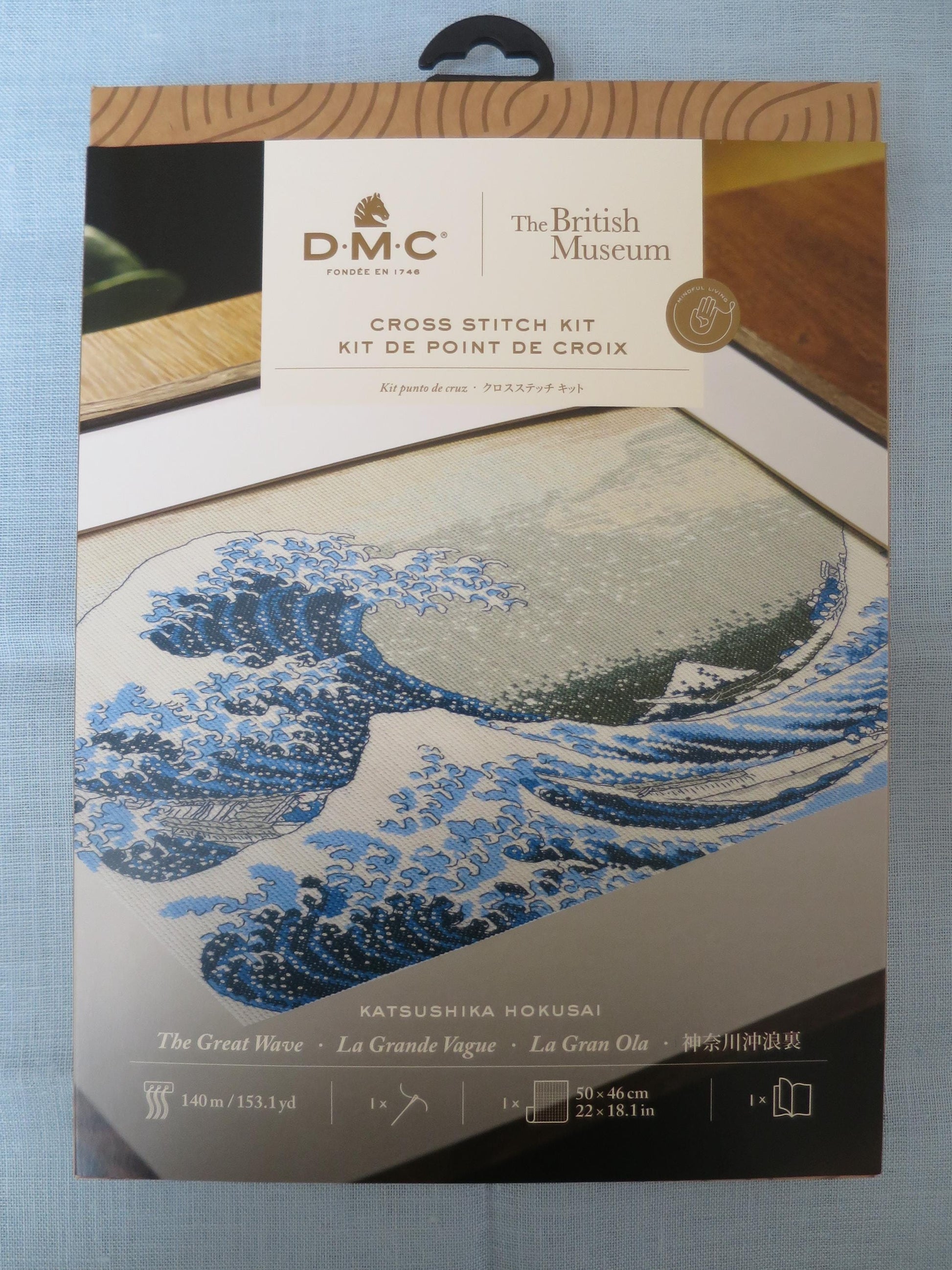 The Great Wave- Katsuhika Hokusai- DMC British Museum Cross Stitch kit