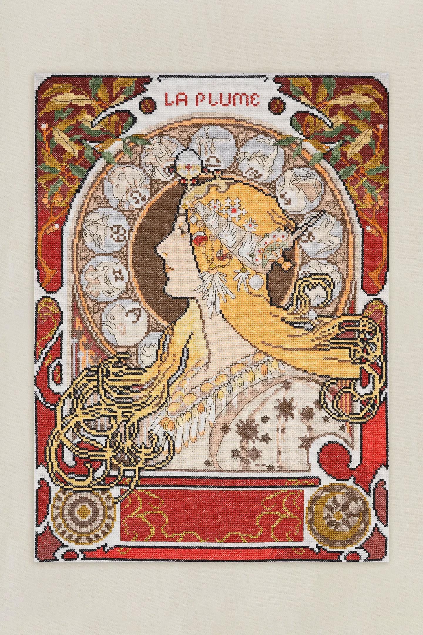 Zodiac- Alfons Mucha- DMC Cross Stitch kit