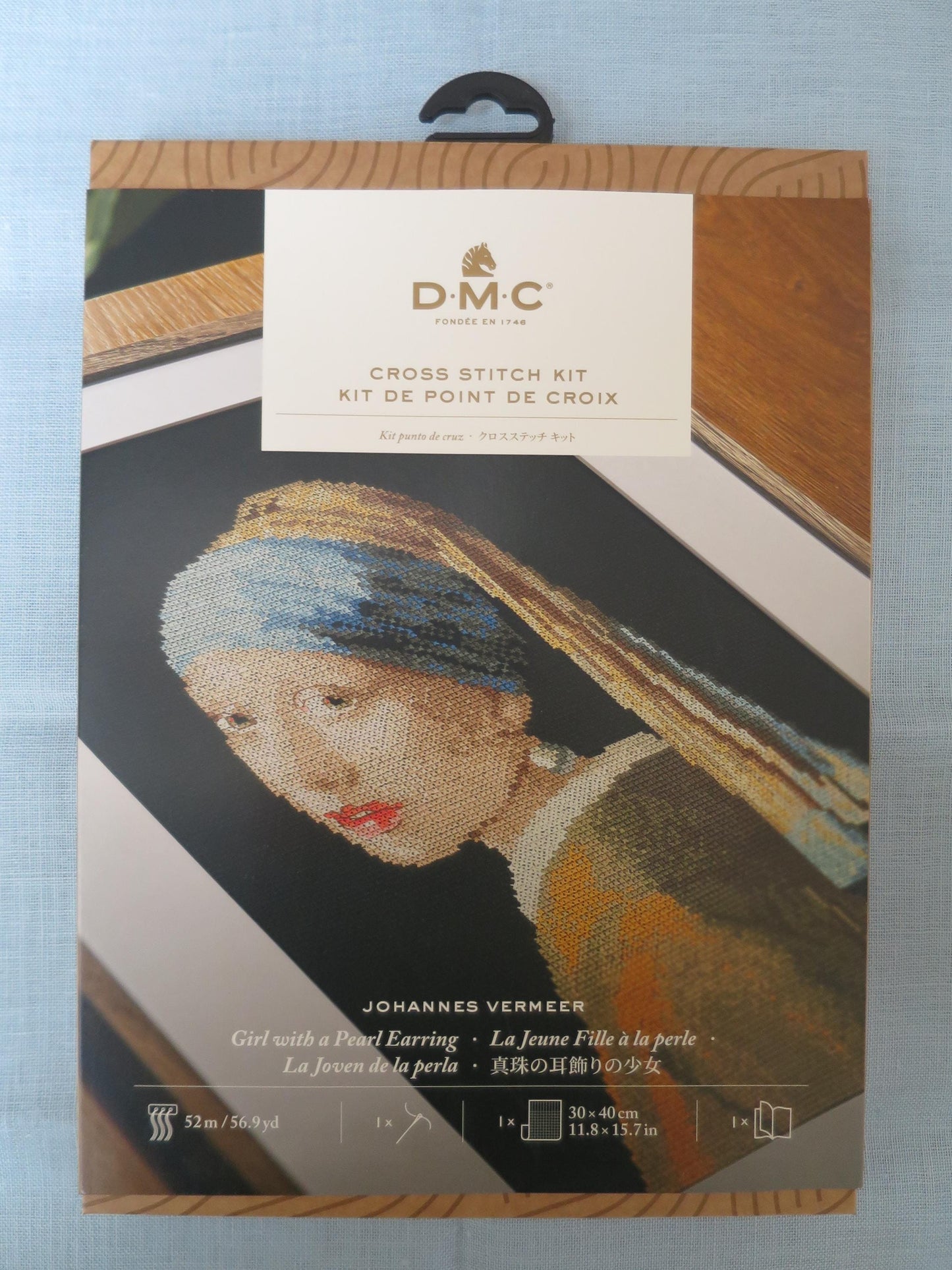 Girl with a Pearl Earring- Vermeer- DMC Cross Stitch kit