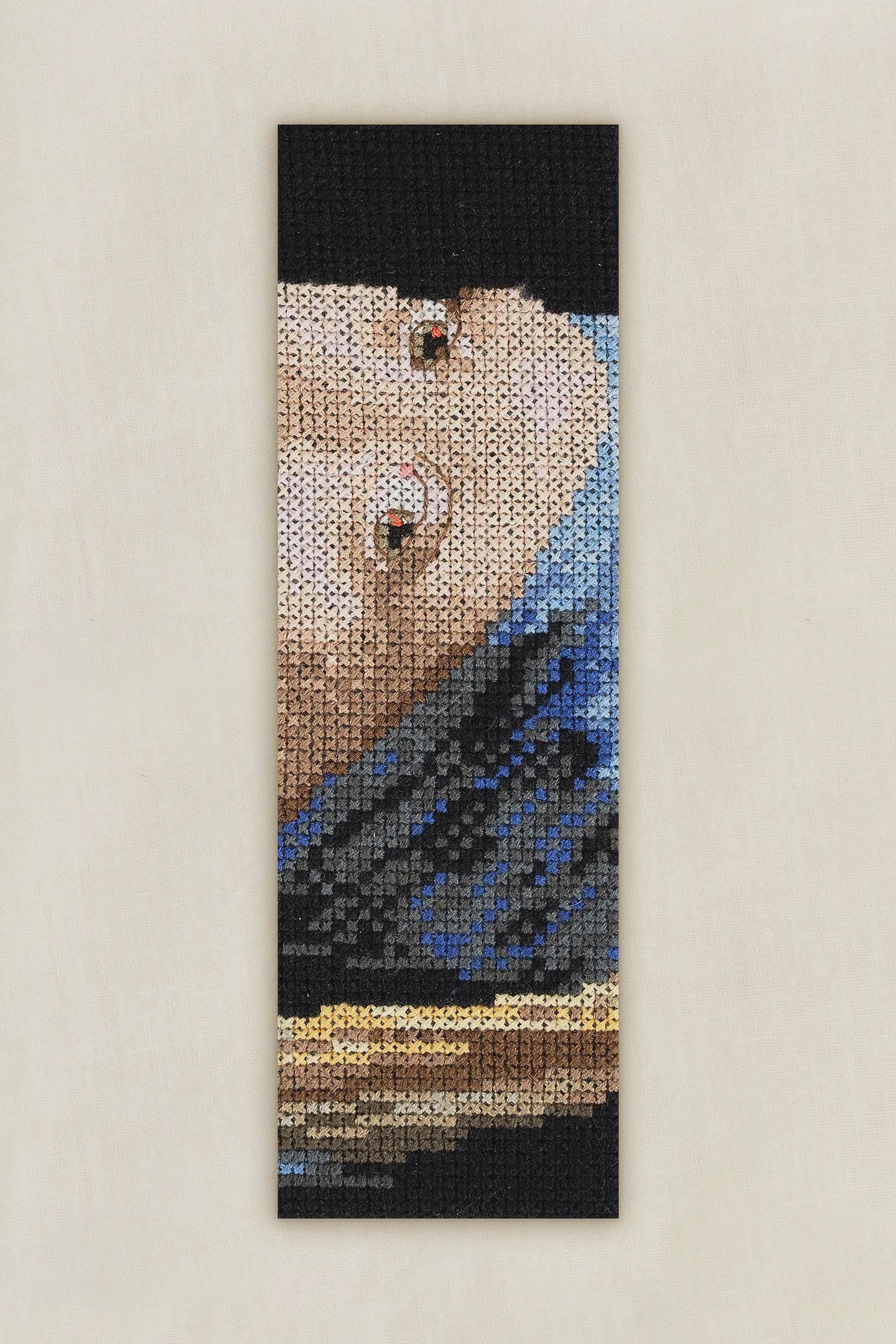 Girl with a Pearl Earring- Vermeer- DMC Cross Stitch Bookmark Kit
