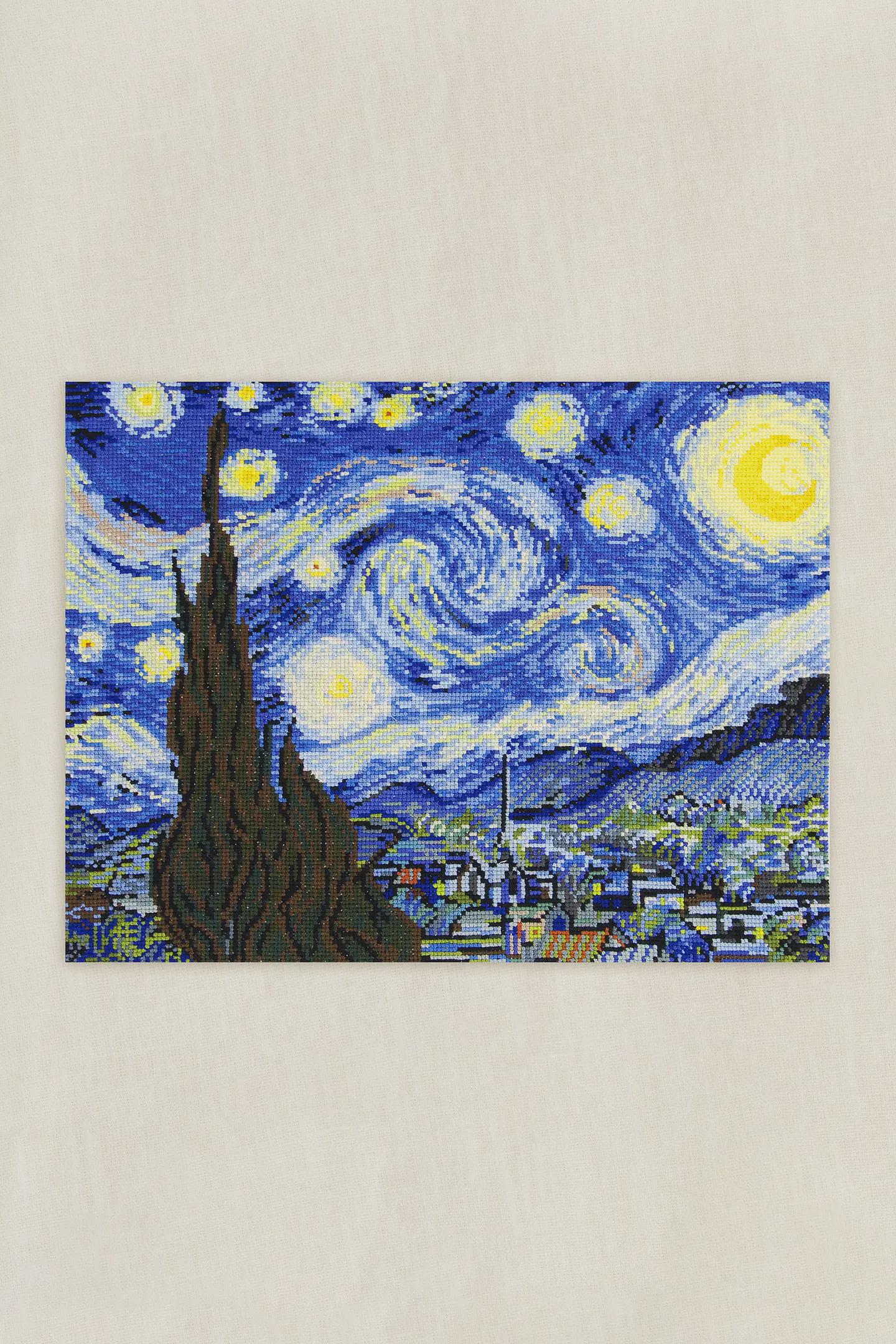 The Starry Night- Van Gogh- DMC Cross Stitch kit