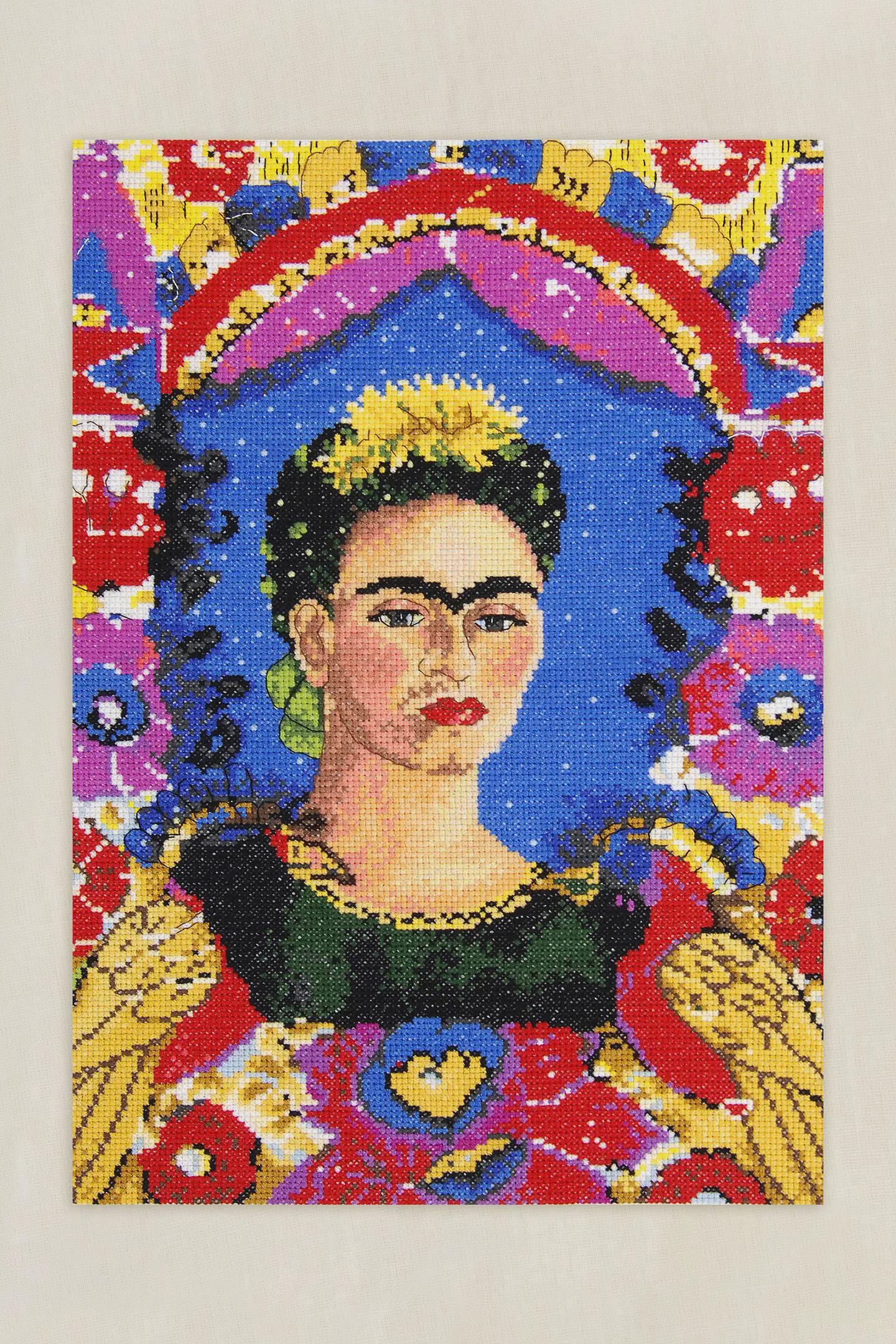 The Frame- Frida Kahlo- DMC Cross Stitch kit