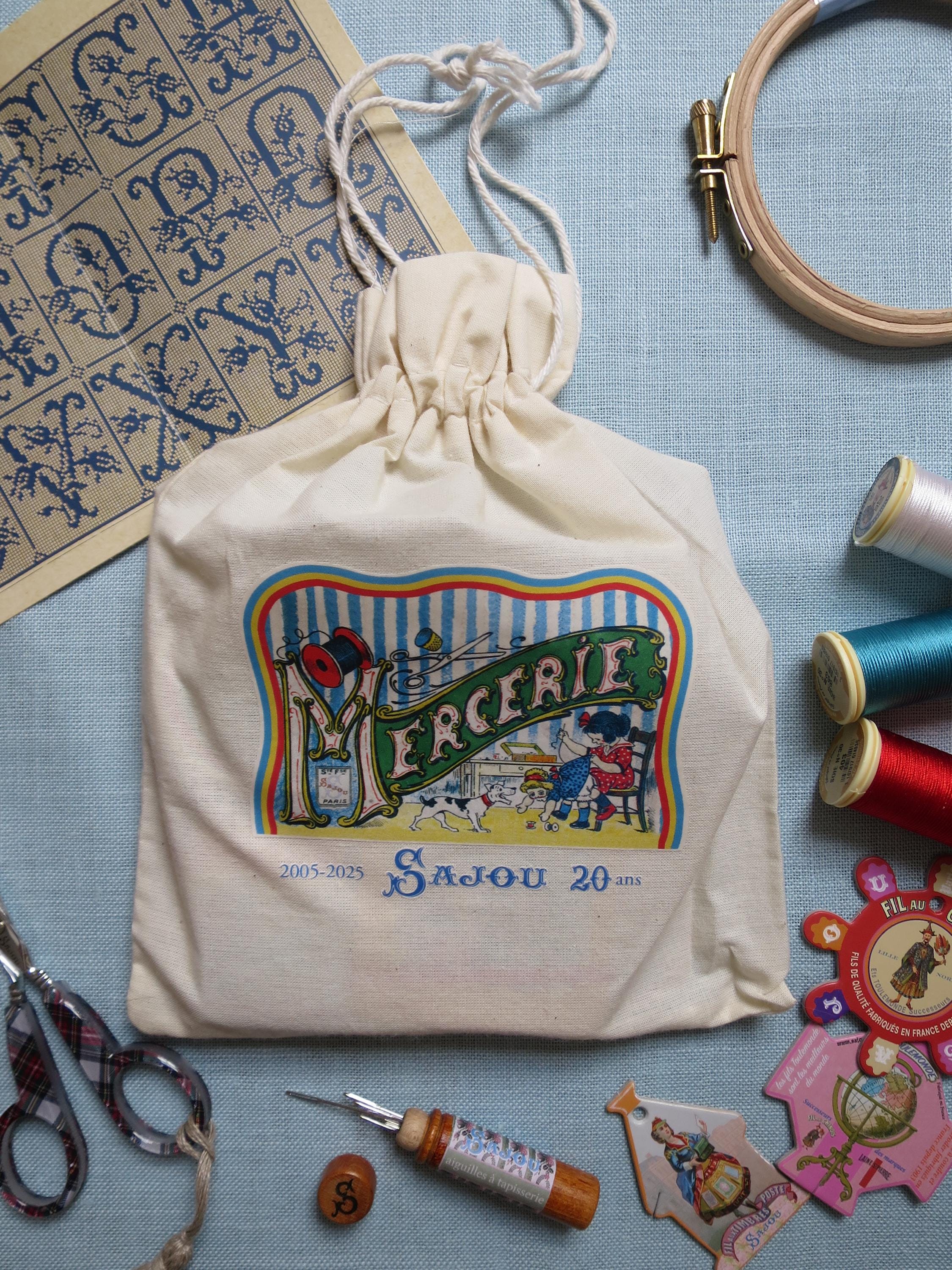 Sajou Limited Edition Gift Bag for Stitchers – Little Girl Sewing