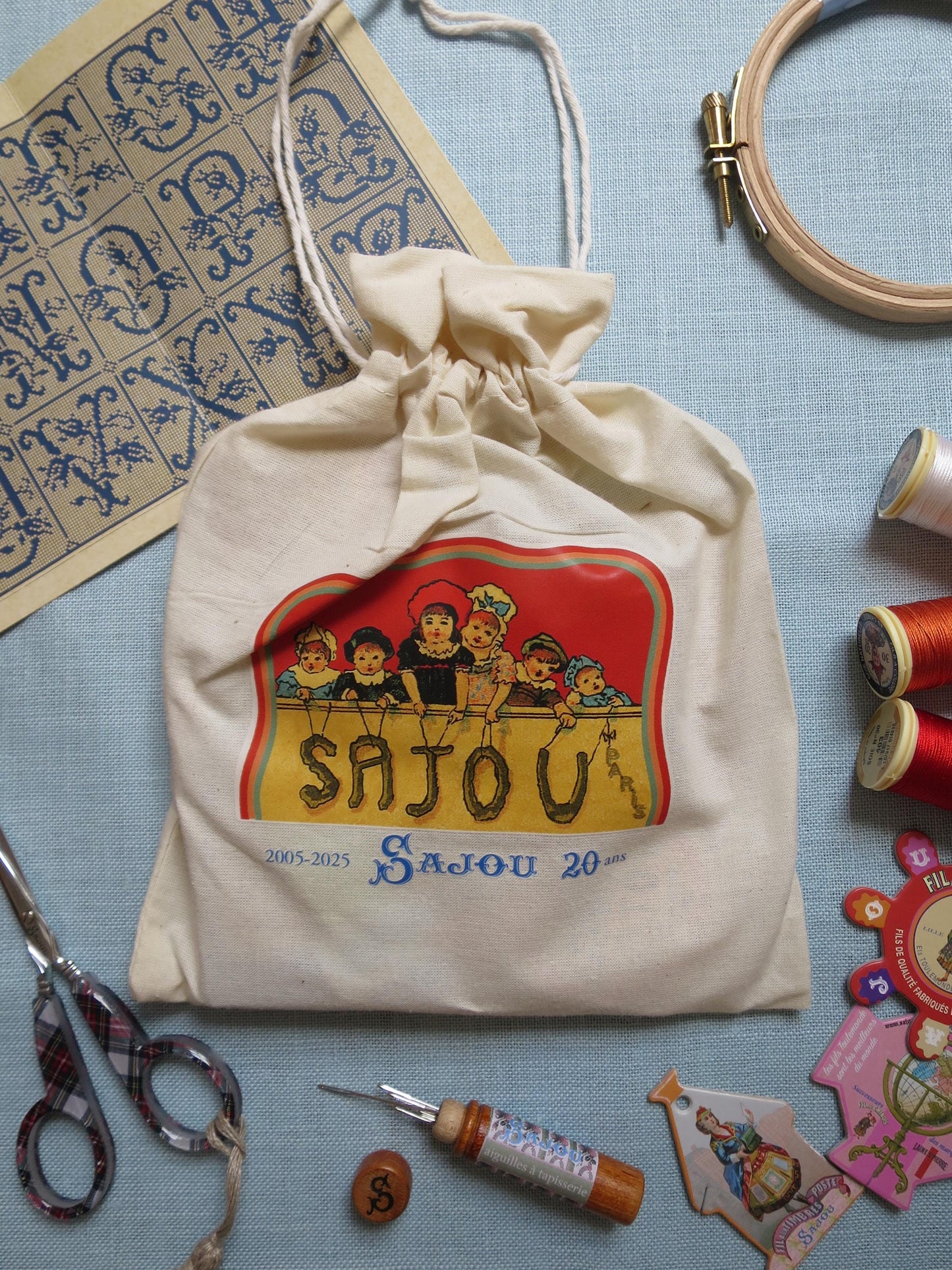 Sajou Limited Edition Gift Bag for Stitchers – Puppet Theatre