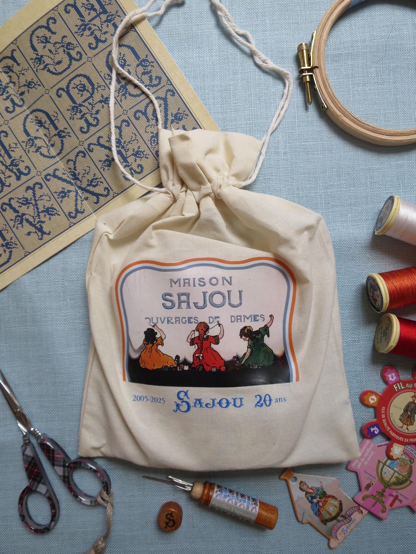 Sajou Limited Edition Gift Bag for Stitchers – Three Girls Sewing