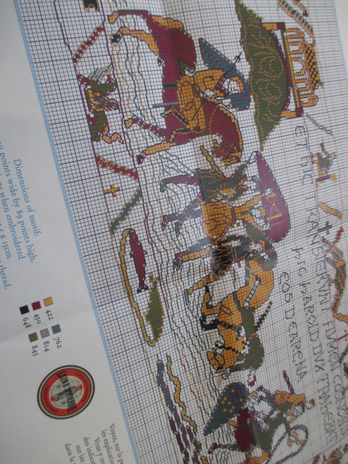 Sajou Museum & Heritage Bayeux Tapestry Embroidery Chart- Crossing the Couesnon
