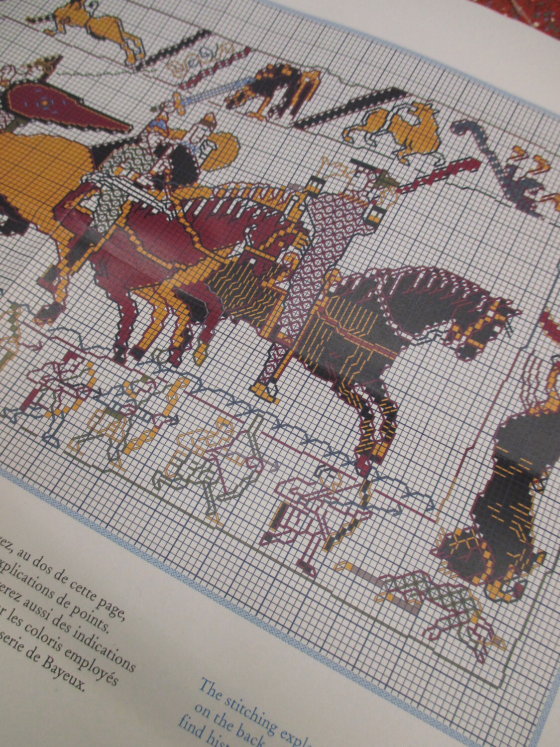 Sajou Museum & Heritage Bayeux Tapestry Embroidery Chart- The Battle of Hastings