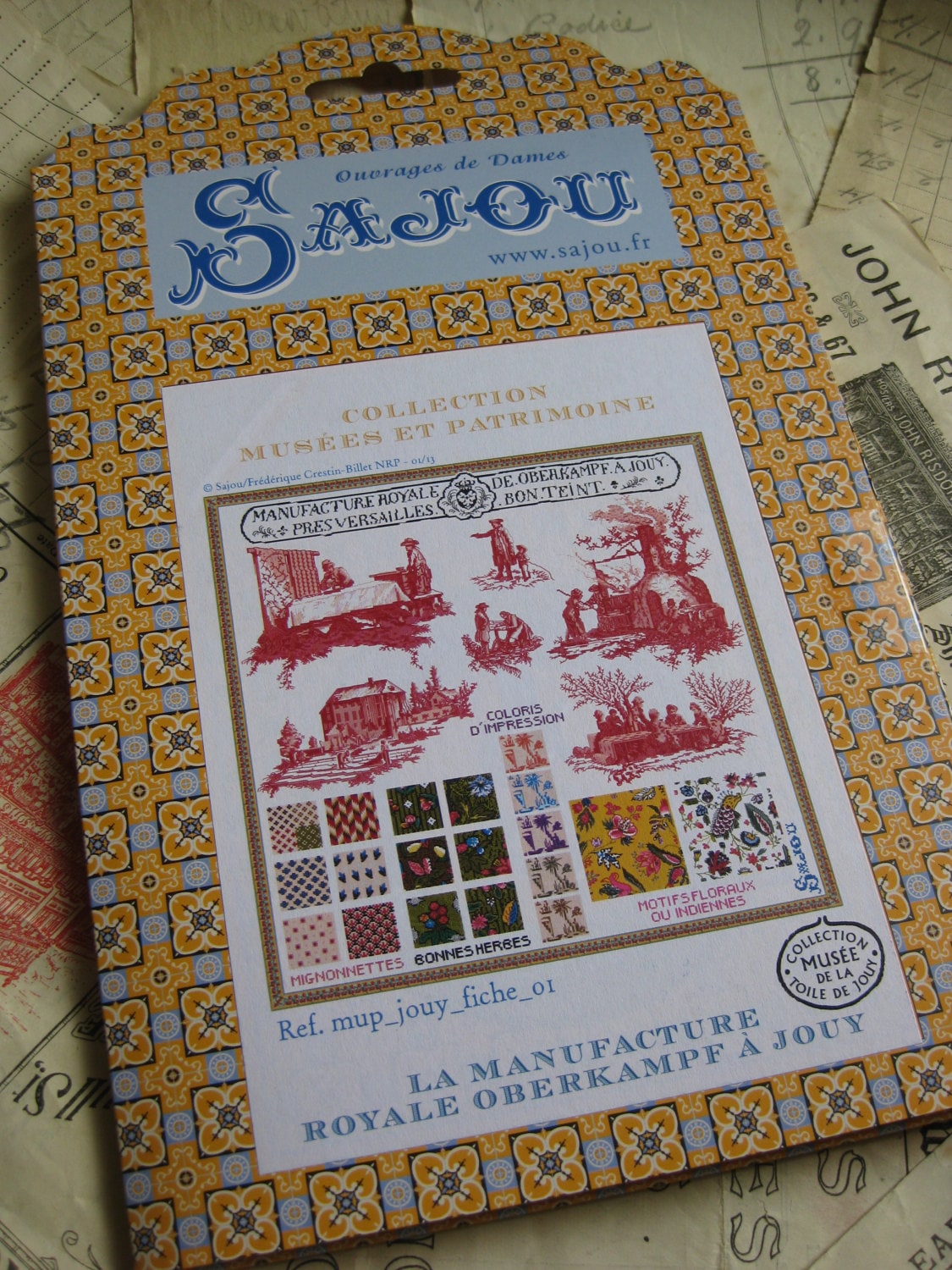 Sajou Museum & Heritage Large Toile du Jouy Embroidery Chart