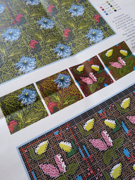 Sajou Museum & Heritage Toile du Jouy Embroidery Chart- Les Bonnes Herbes No.1