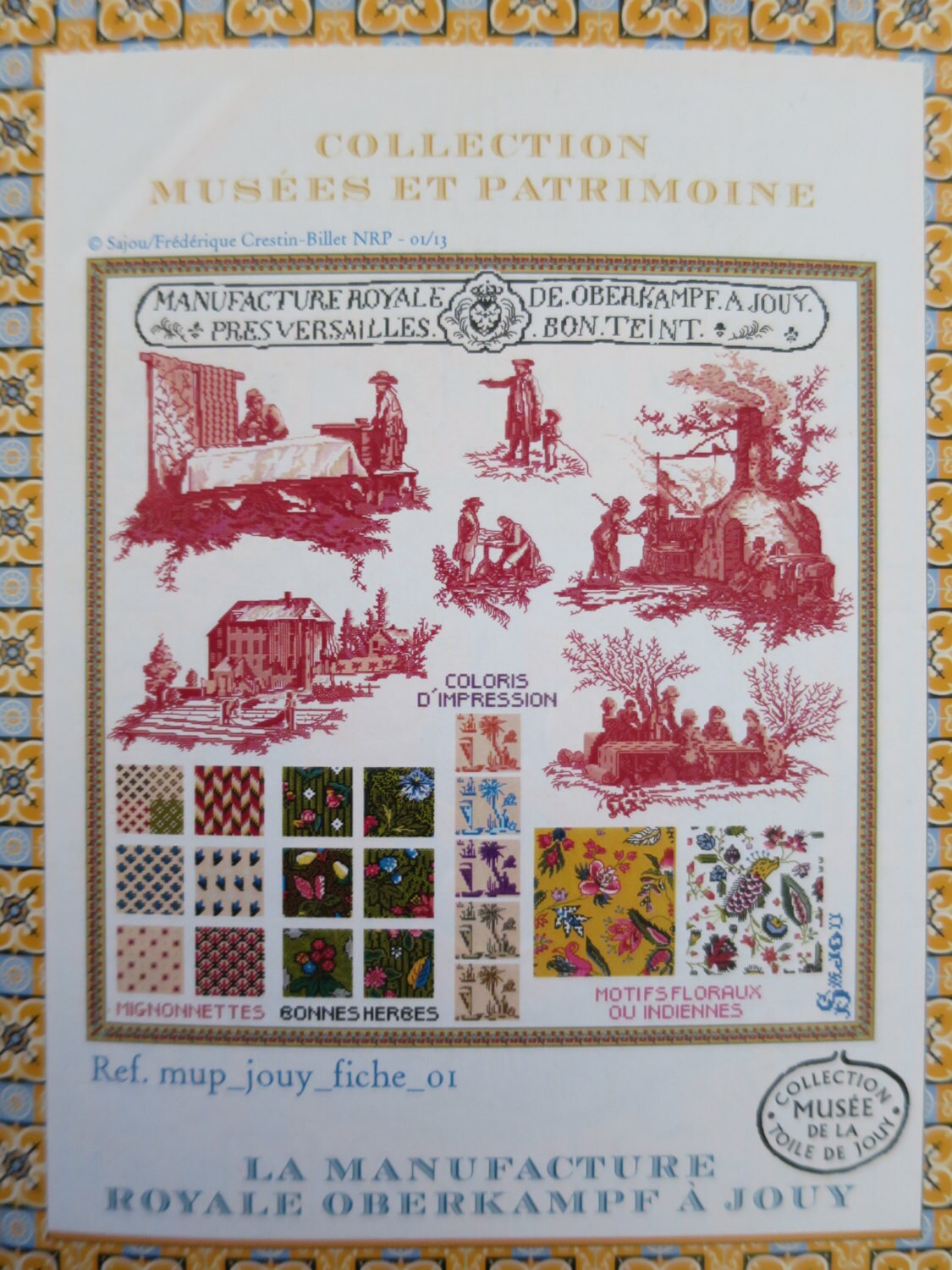 Sajou Museum & Heritage Large Toile du Jouy Embroidery Chart