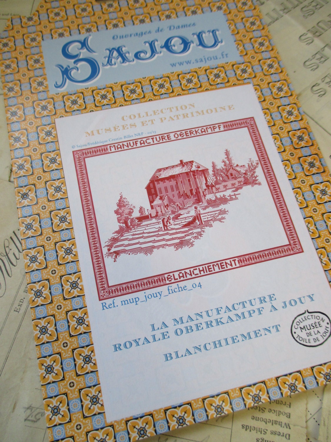 Sajou Museum & Heritage Toile du Jouy Manufacture Embroidery Chart- The Bleaching
