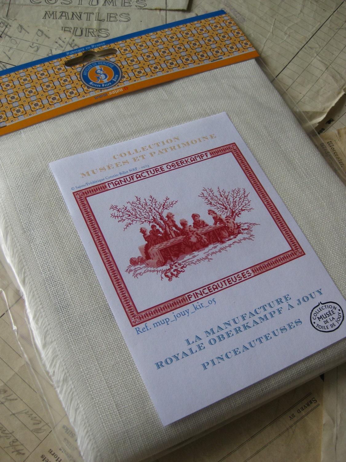 Sajou Museum & Heritage Toile du Jouy Manufacture Embroidery Kit- The Hand Painting