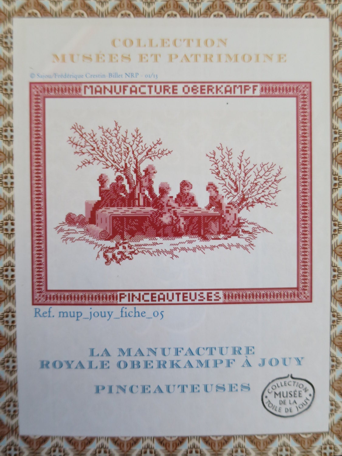 Sajou Museum & Heritage Toile du Jouy Manufacture Embroidery Kit- The Hand Painting