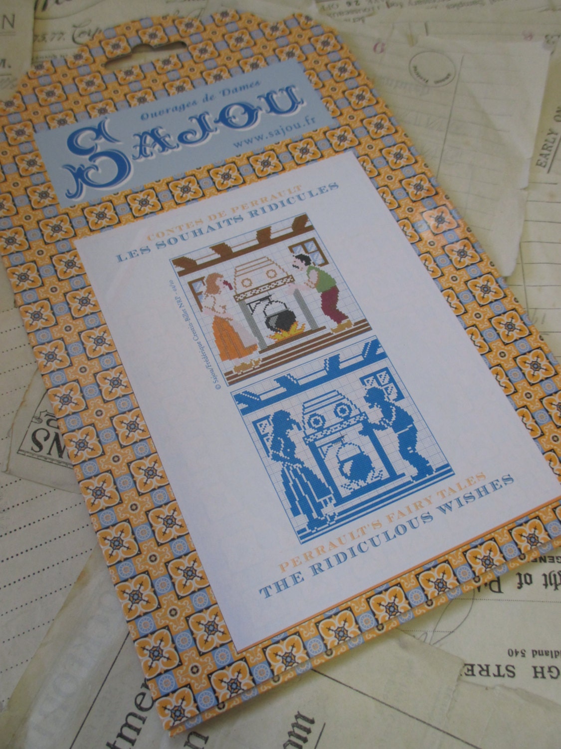 Sajou Perrault Fairy Tales Embroidery Chart- The Ridiculous Wishes