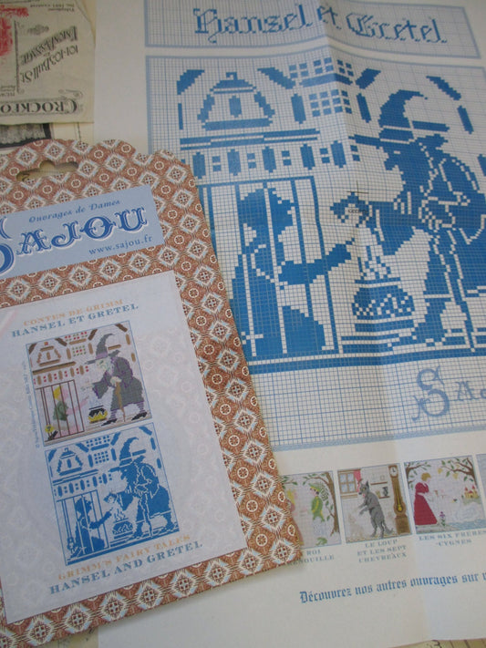 Sajou Grimm's Fairy Tales Embroidery Chart- Hansel and Gretel