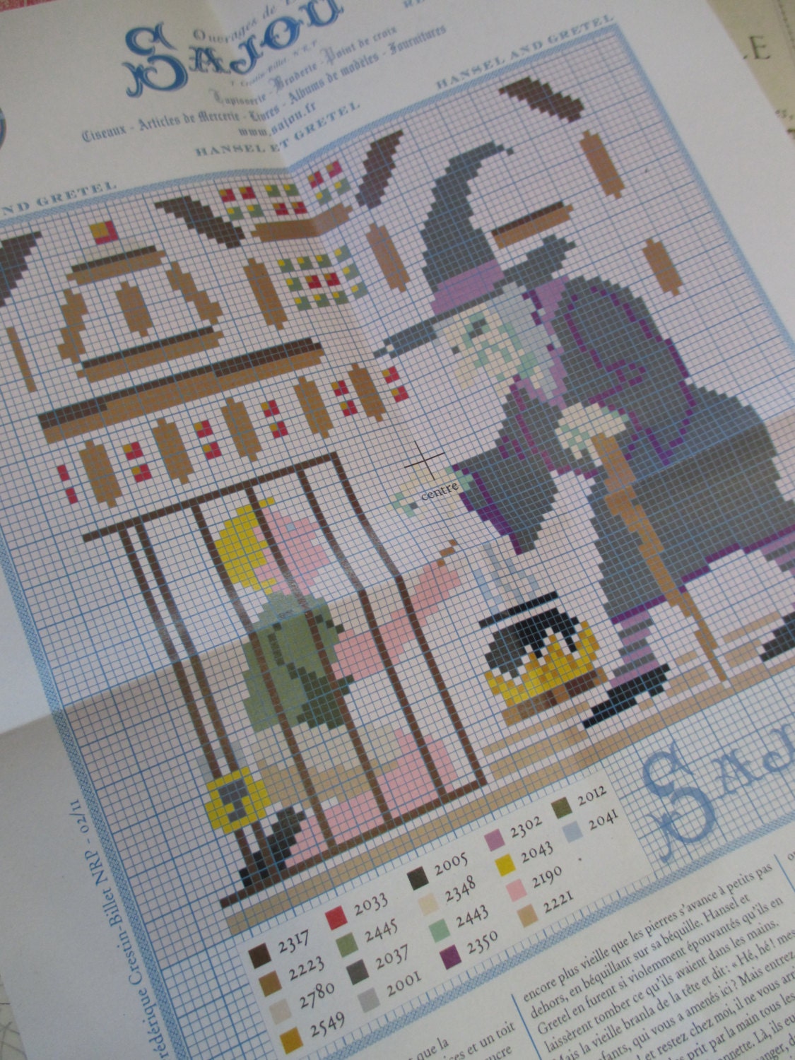 Sajou Grimm's Fairy Tales Embroidery Chart- Hansel and Gretel