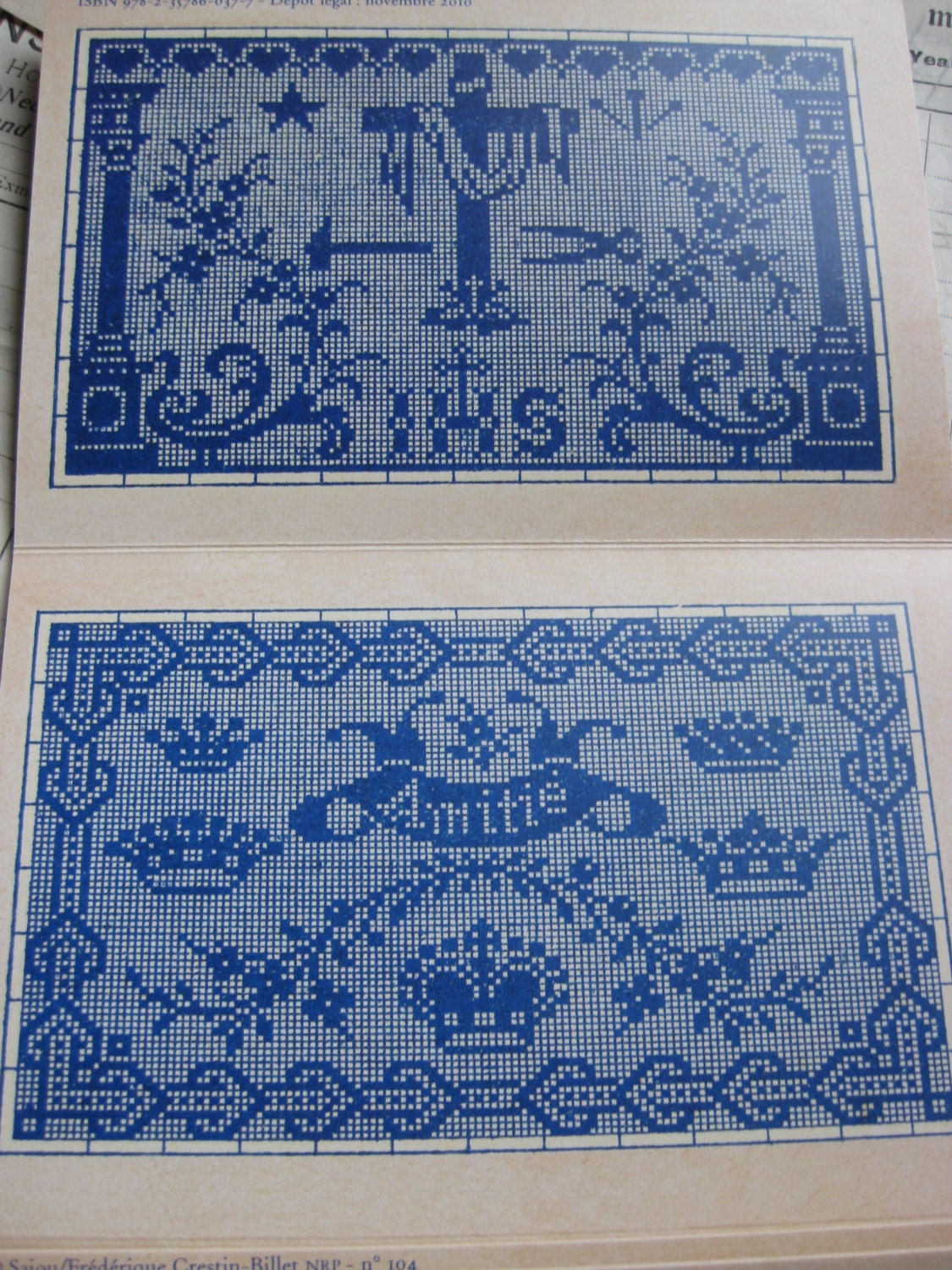 Sajou Mauve Cross Stitch Album 104- French Vintage Samplers