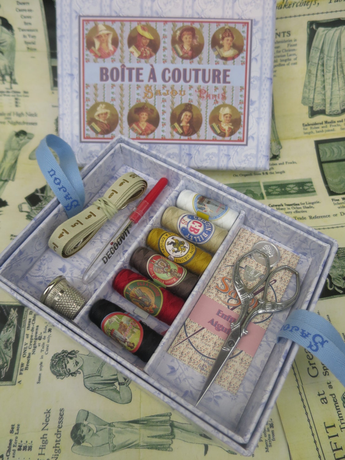 Sajou Sewing Box- Regional French Hats
