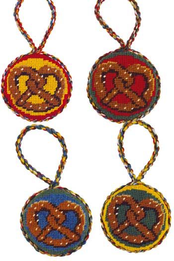 Sajou Needlepoint Tree Decorations Kit- Pretzels