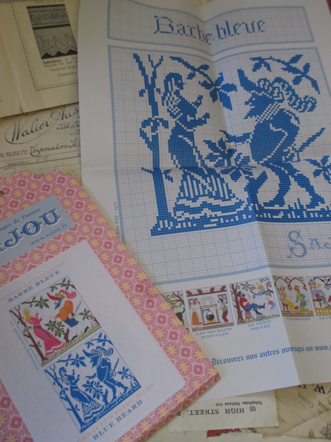 Sajou Perrault Fairy Tales Embroidery Chart- Blue Beard